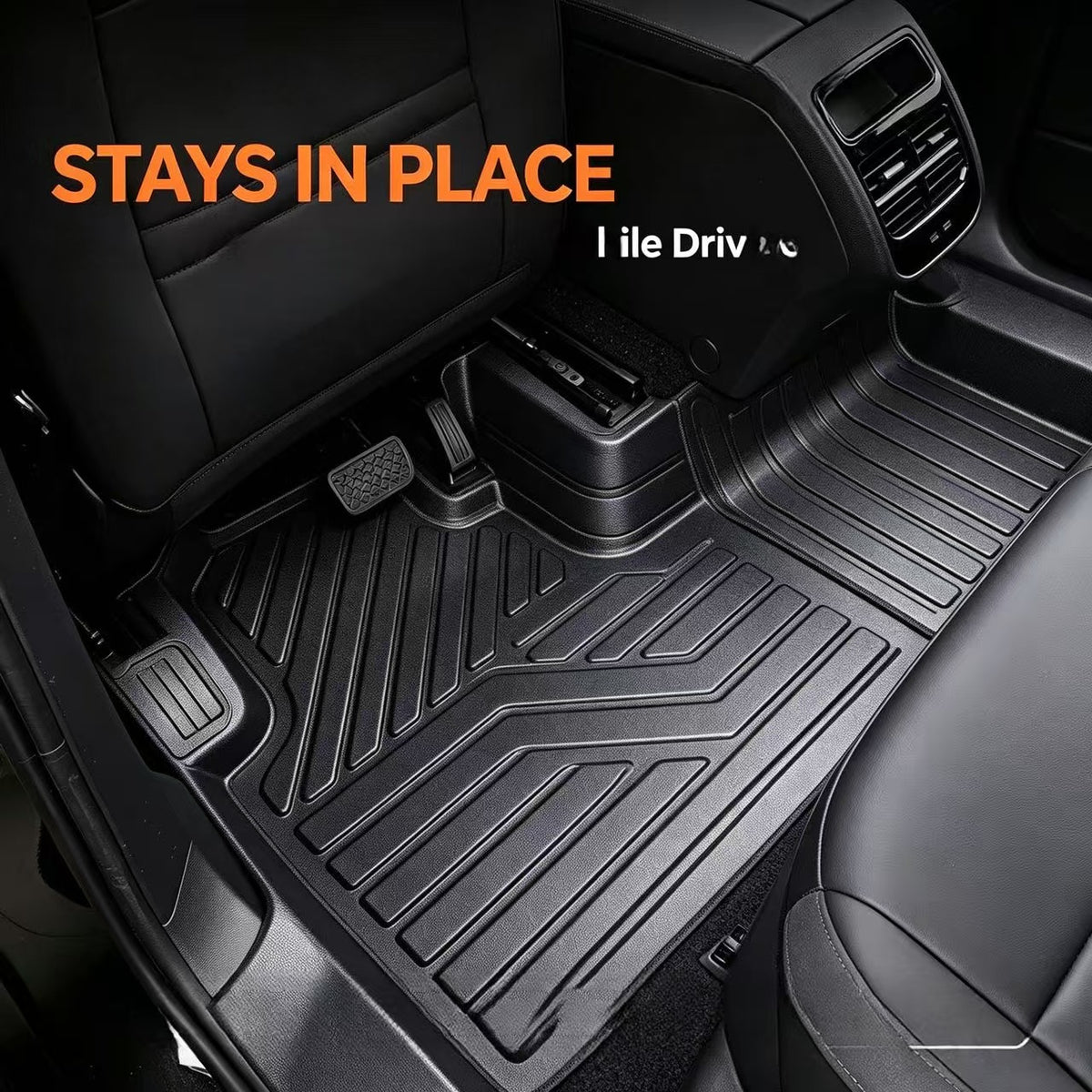 Custom TPE Car Floor Mats For Tesla Full Set All Weather Waterproof Floor Liners
