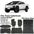 ull Set TPE Floor Mats for Tesla Cybertruck, All Weather Custom Fit Floor Liners, Front & Rear Floor Mat, Frunk Mat & Truck Bed Mat, Odorless Waterproof Car Mats