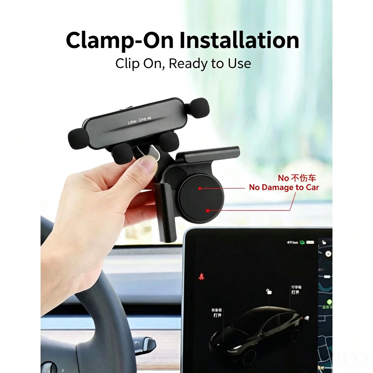 Car Phone Mount, Air Vent Cell Phone Holder for Car