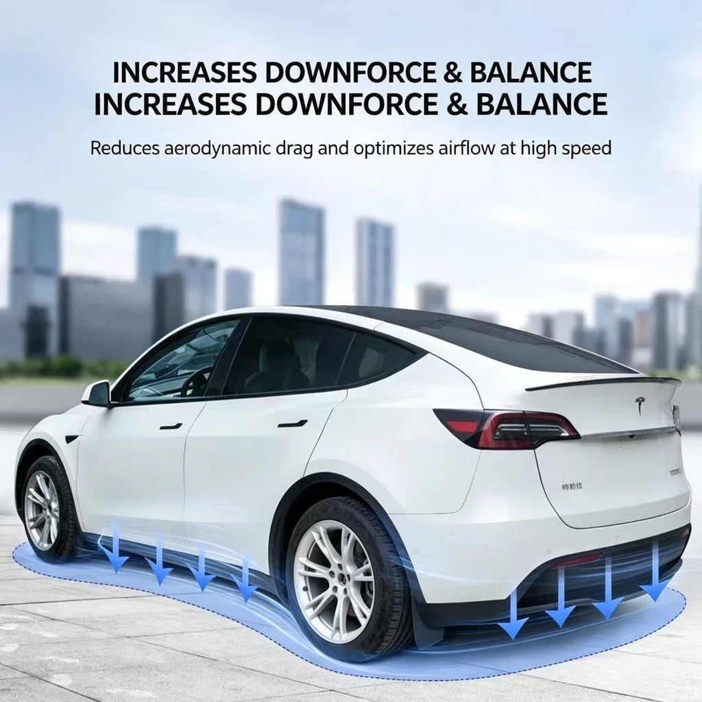 Carbon Fiber Look Rear Spoiler for Tesla Model 3 / Model Y, Performance Style Trunk Wing, OE‑Fit Rear Trunk Spoiler