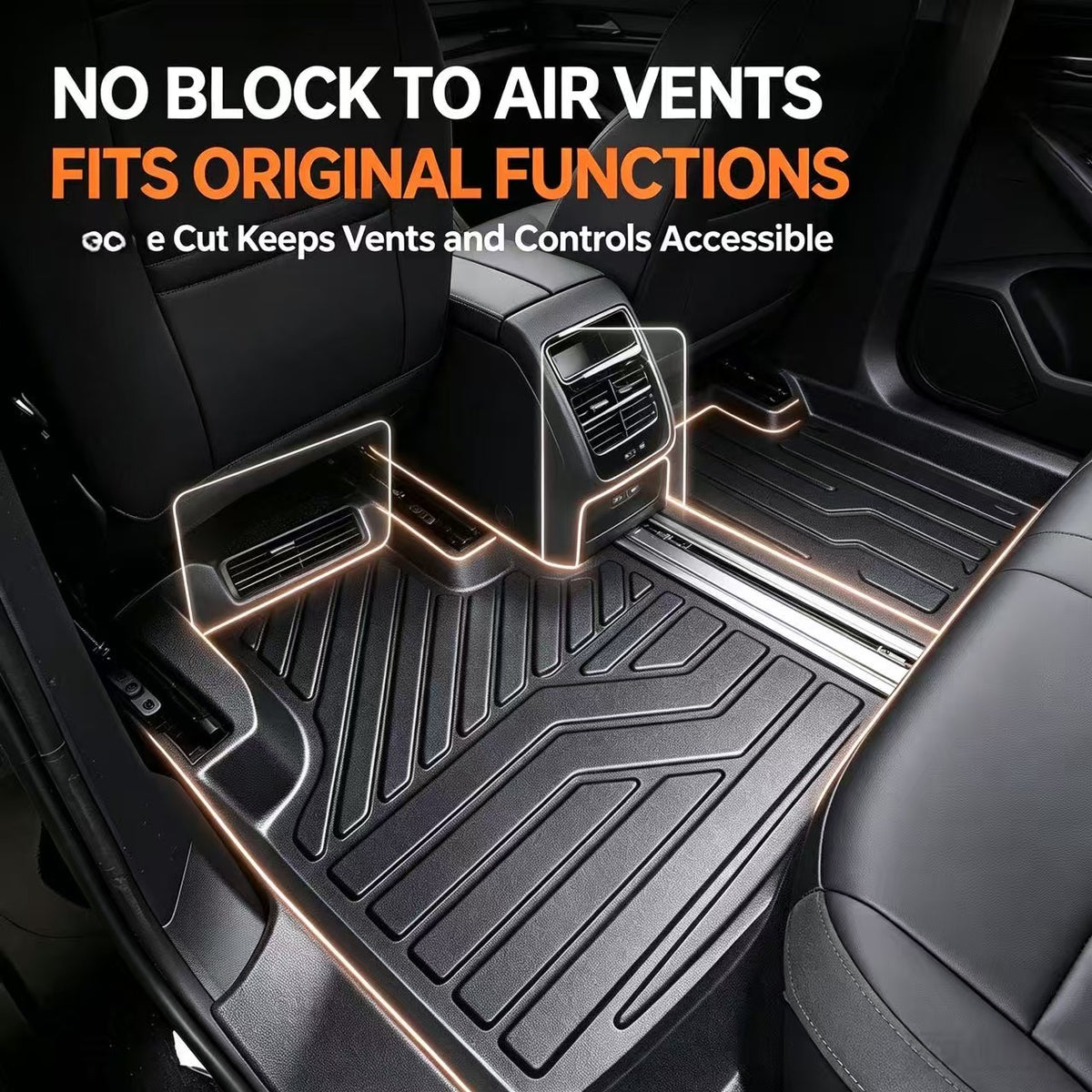 Custom TPE Car Floor Mats For Tesla Full Set All Weather Waterproof Floor Liners