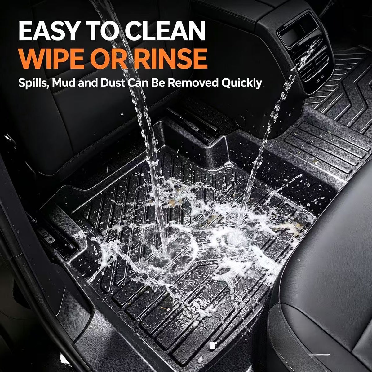 Custom TPE Car Floor Mats For Tesla Full Set All Weather Waterproof Floor Liners