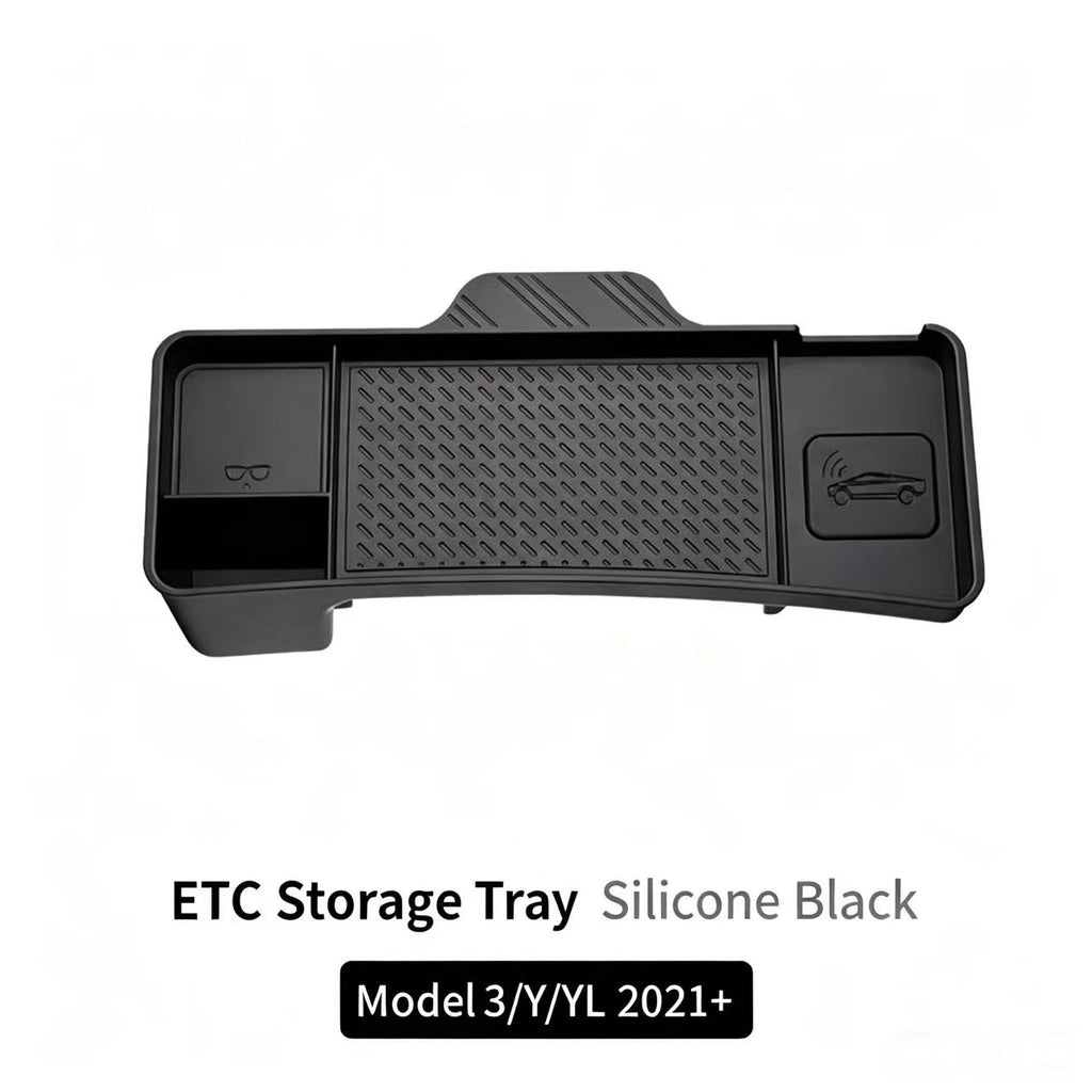Tesla Model 3 Model Y Screen Rear ETC Storage Tray, Dash Organizer for Refreshed & Old Version