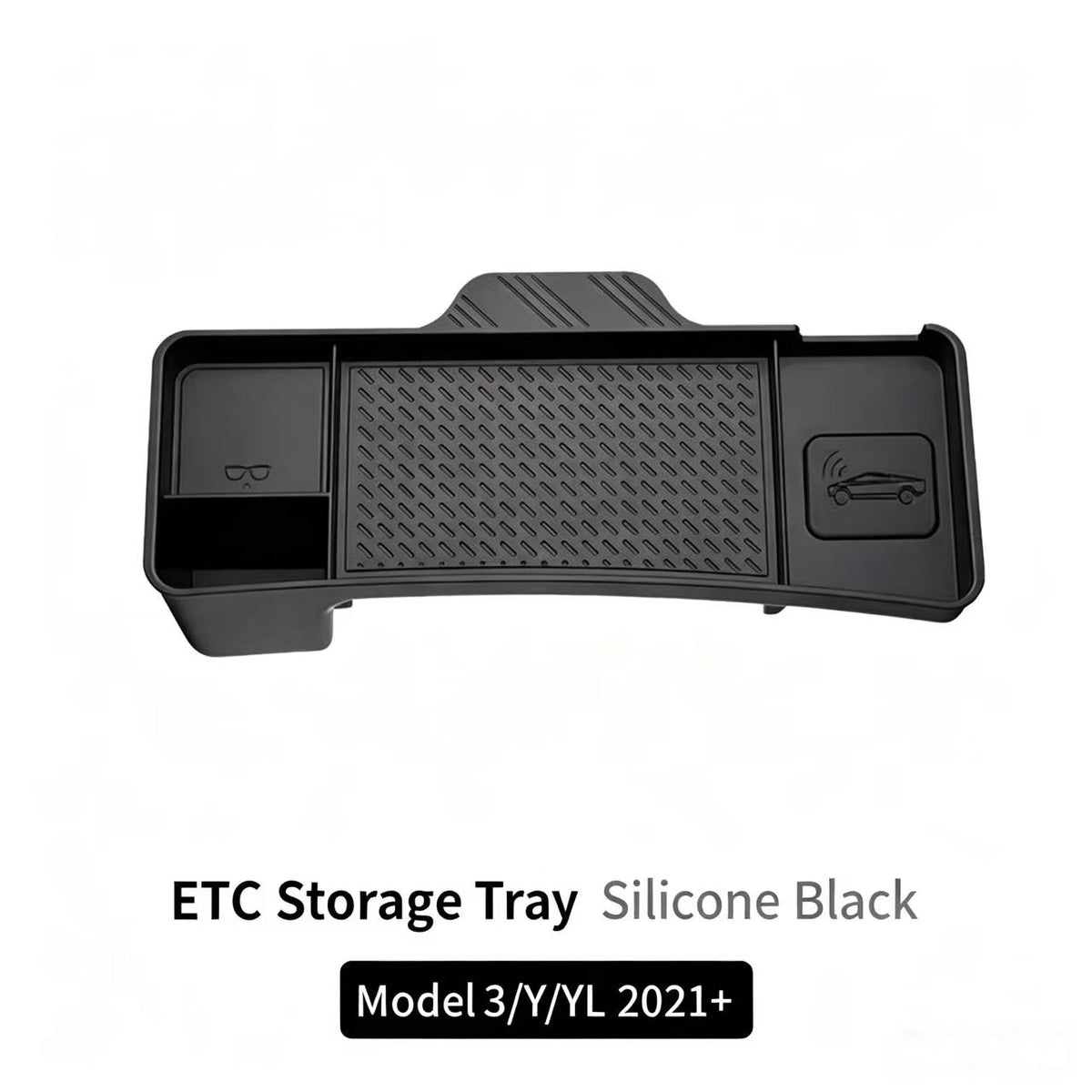 Tesla Model 3 Model Y Screen Rear ETC Storage Tray, Dash Organizer for Refreshed & Old Version