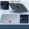 Custom Windshield Sun Shade for Tesla Model 3 & Model Y, Foldable Full Blackout Front Windshield Sunshade, 99% UV Block Heat Insulation Sun Visor, Tesla Interior Parking Accessories