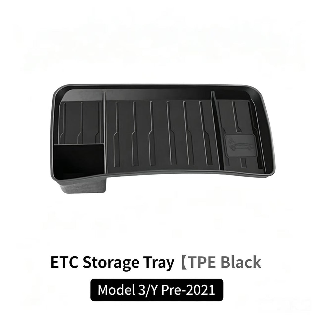Tesla Model 3 Model Y Screen Rear ETC Storage Tray, Dash Organizer for Refreshed & Old Version