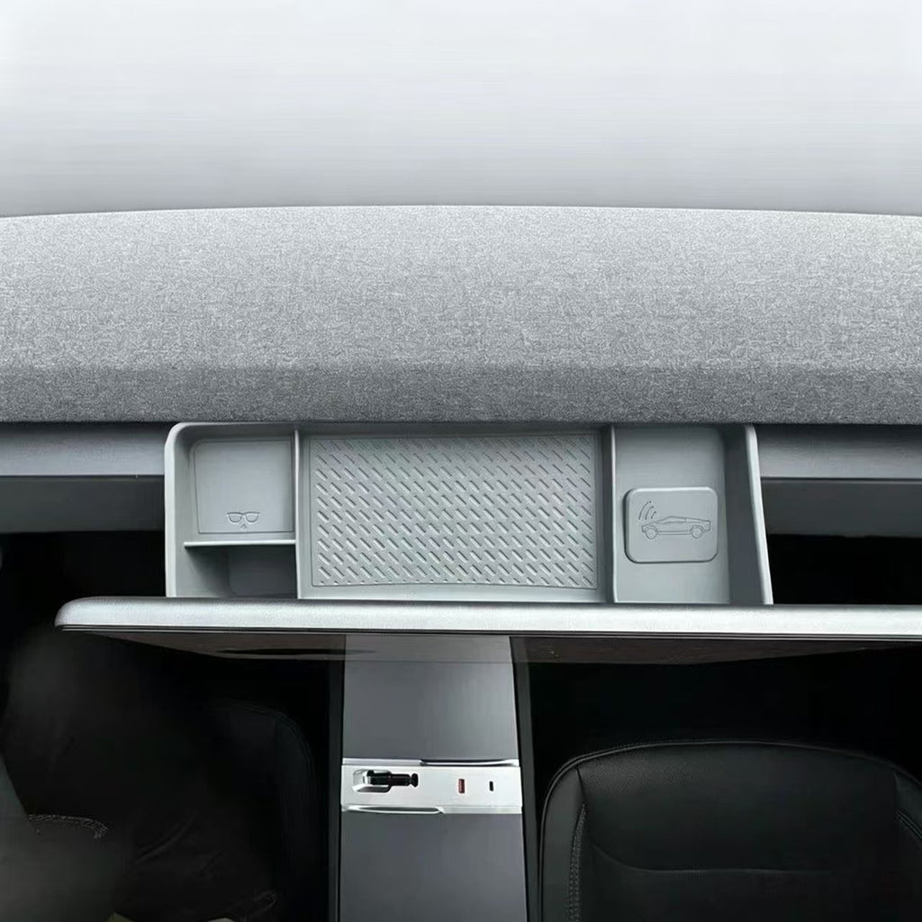 Tesla Model 3 Model Y Screen Rear ETC Storage Tray, Dash Organizer for Refreshed & Old Version