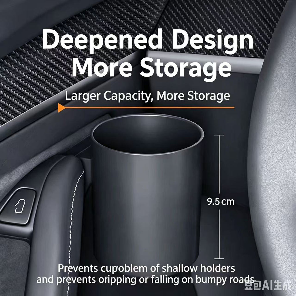Door Cup Holder for Tesla Model 3 / Model Y (2024‑2025) Universal Door Mount Water Bottle Storage