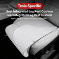 1. Tesla Integrated Seat Cushion With Leg Extension, Nappa Perforated Leather, Breathable Thigh Support Pad For Model 3 / Model Y