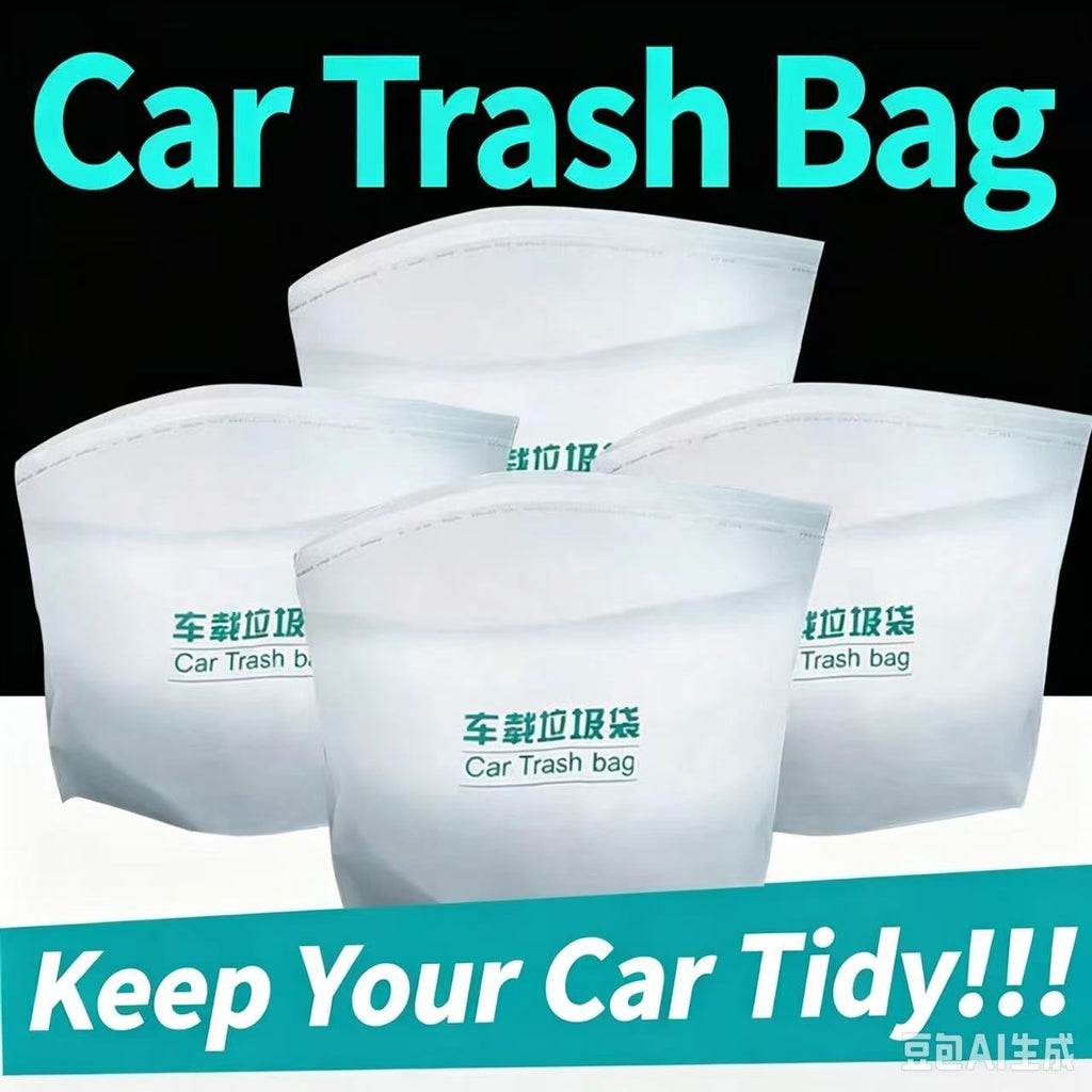 Car Trash Bags, Stand‑Up Stickable Disposable Trash Bags for Car Home Office