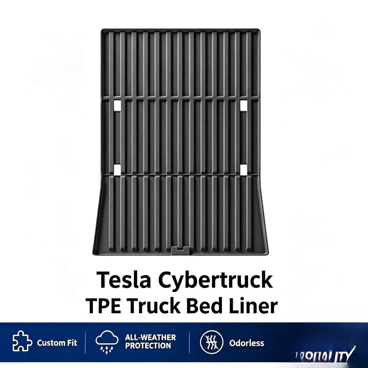 ull Set TPE Floor Mats for Tesla Cybertruck, All Weather Custom Fit Floor Liners, Front & Rear Floor Mat, Frunk Mat & Truck Bed Mat, Odorless Waterproof Car Mats