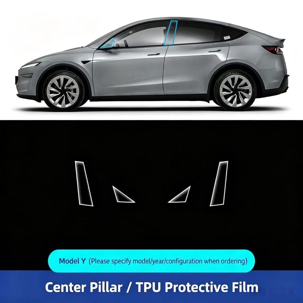 Pre-Cut TPU Paint Protection Film for Tesla Model 3 / Y & Refreshed Model 3 / Y, Front Fender & Door Corner Clear Anti-Scratch PPF TPU B Pillar Protective Film for Tesla Model 3 / Model Y / New Refreshed Model 3 Y